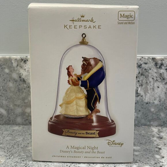 Hallmark Keepsake Beauty & the Beast Disney Christmas Ornament Magical Night - Picture 1 of 10